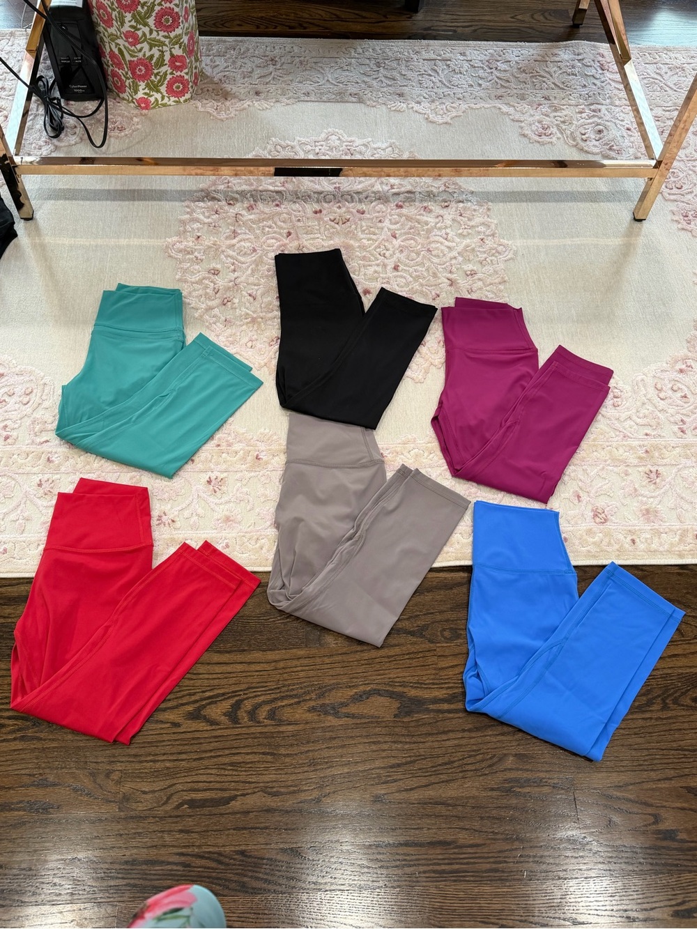CRZ YOGA & Yogalicious Women's Leggings 6 Bundle Cropped 21" inseam High waist